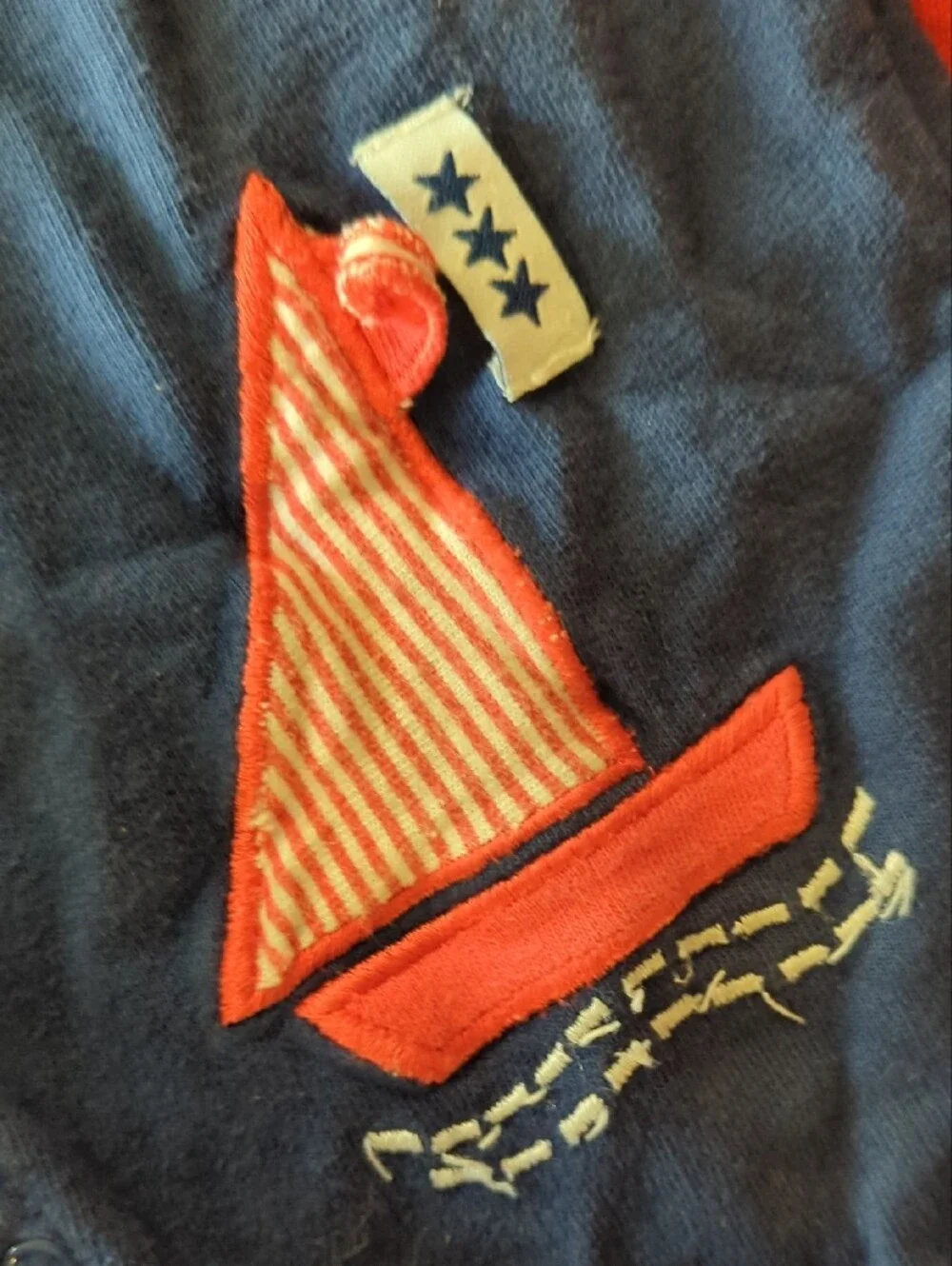 Vintage Gymobree Navy Baby Sailboat Overalls with Straps